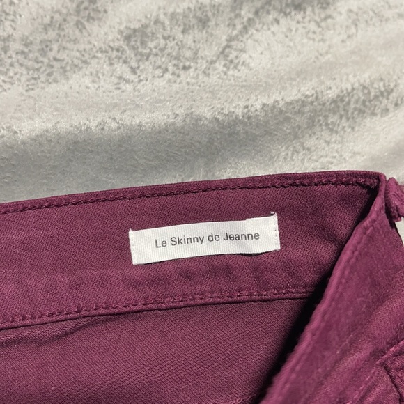 🥰🥰Frame Denim Burgundy Distressed Skinny Jeans🥰🥰 - Picture 7 of 11